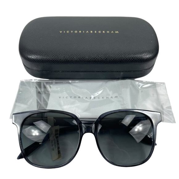 Victoria Beckham Refined Classic 53mm Square Sunglasses Blue - Picture 2 of 12